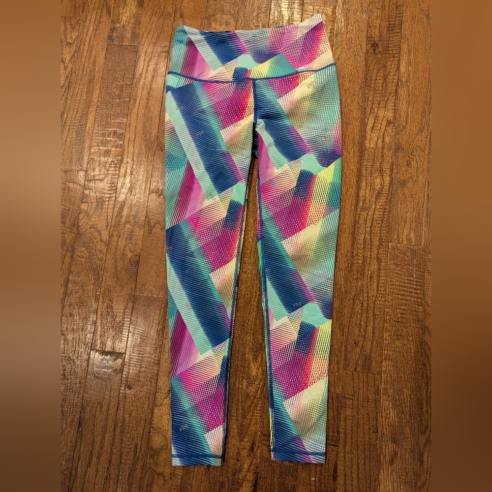 Victoria's Secret VSX Knockout Digi Cubes Tight Legging Black Multi Color Size M